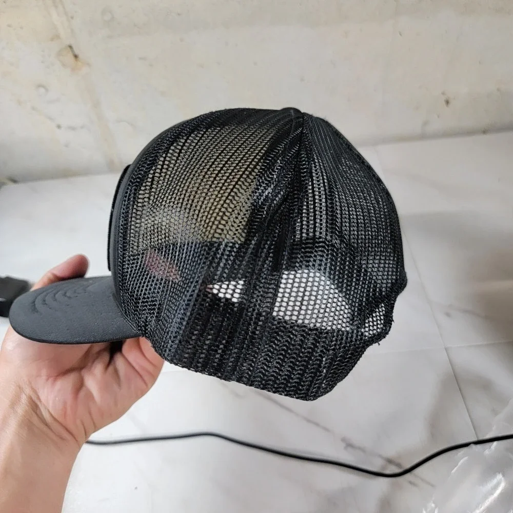 Vintage Bust Terminal Hat Black Snapback ‎ Cap Trucker Adjustable  Lined